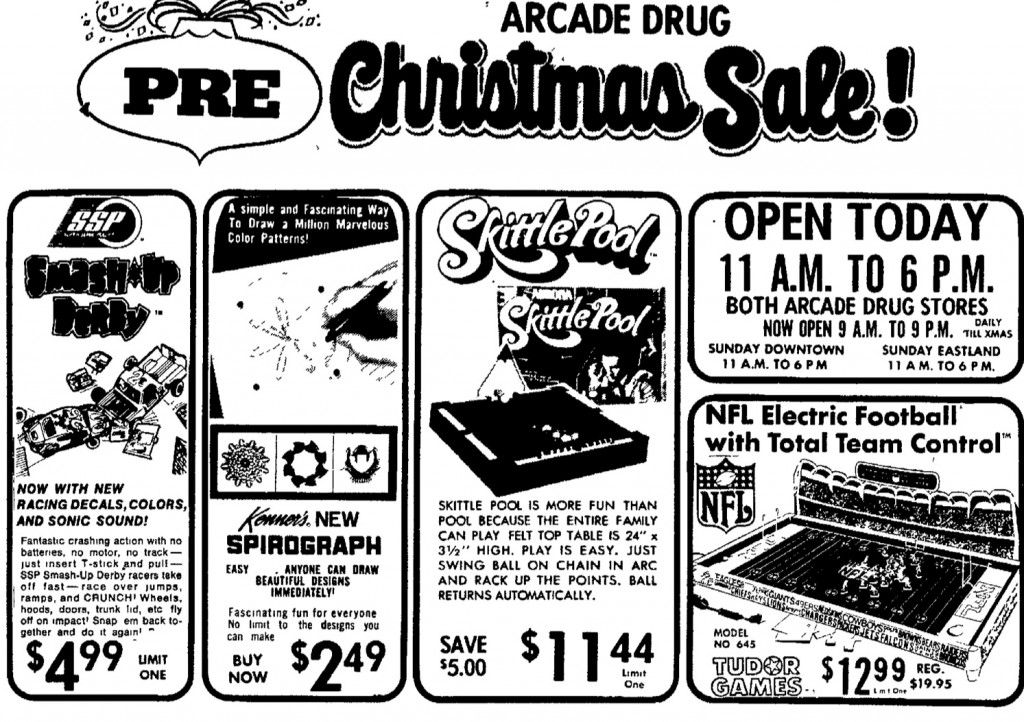 1974 Electric Football Thanksgiving Day Ad