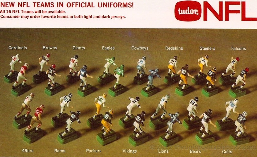 Electric Football 1967 Tudor NFL teams