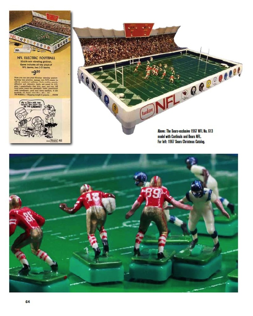 Full Color Electric Football book page 64 NFL Sears No. 613 game bears cardinals