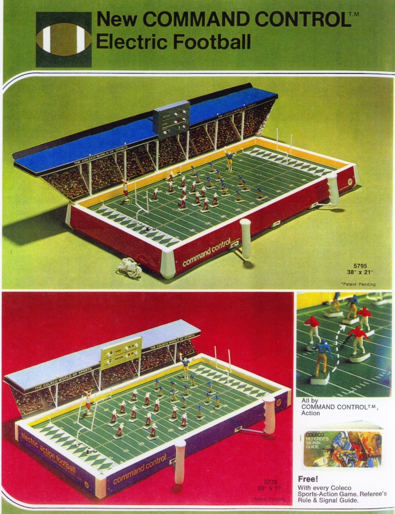 1971 Electric Football Timeline Coleco Command COntrol