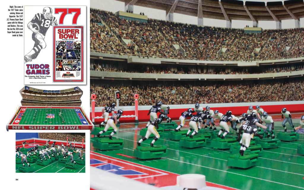 A double-page spread 1977 660 Super Bowl from Full Color Electric Football.