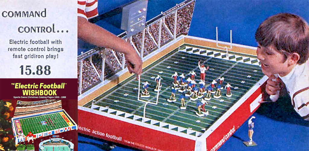 <img alt="1972 Coleco Command Control Electric Football Wishbook">