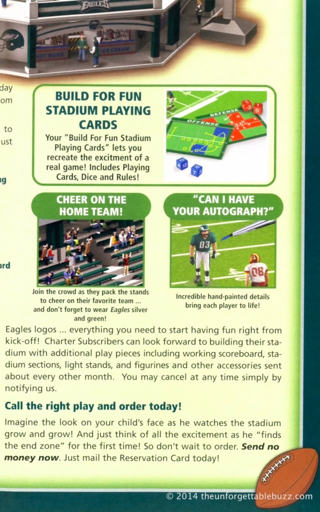 Electric Football Book The Unforgettable Buzz Eagles NFL stadium