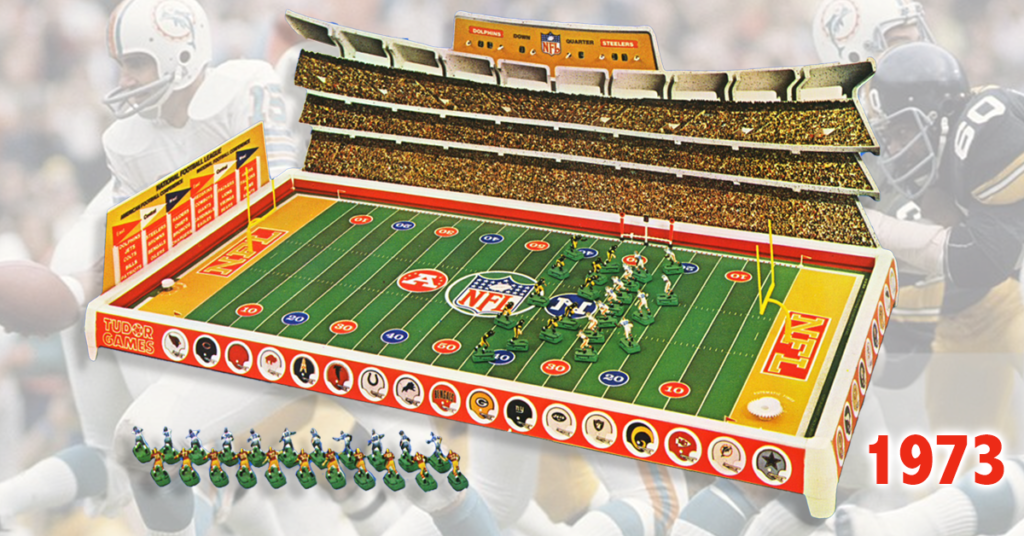 <img alt="Tudor Games 1973 NFL Championship No. 655 Model Electric Football game">