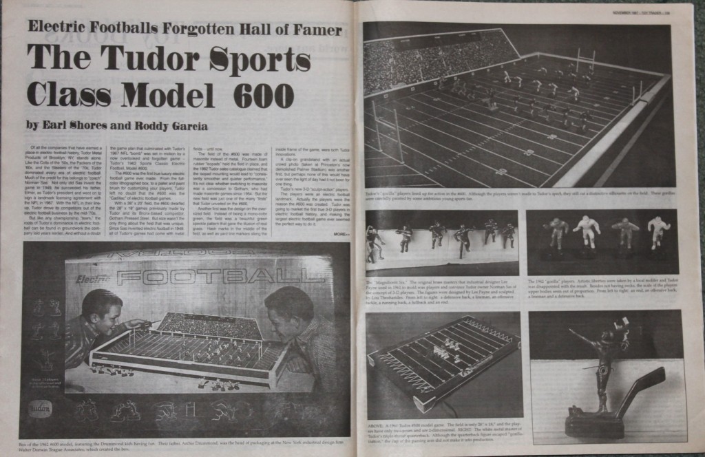 1997 Toy Trader Electric Football Article