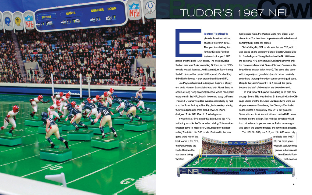 <img alt="The Tudor NFL No. 620 spread in Full Color Electric Football.">