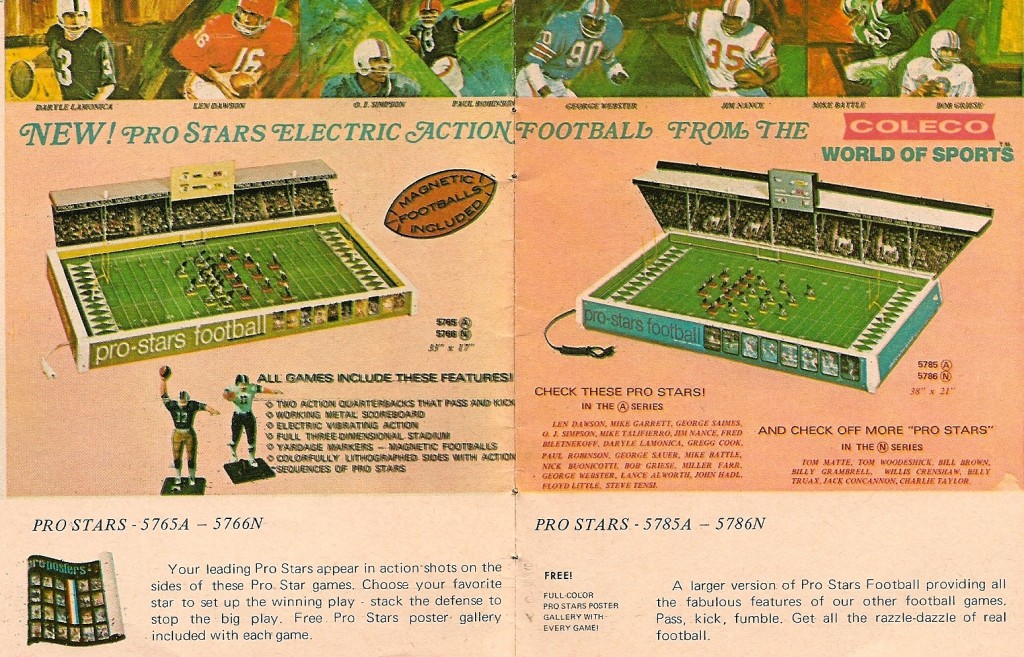 Coleco's 1970 Pro Stars games