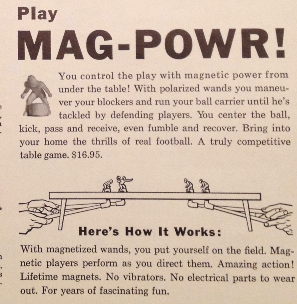 Instructions for how Mag-Powr Football works
