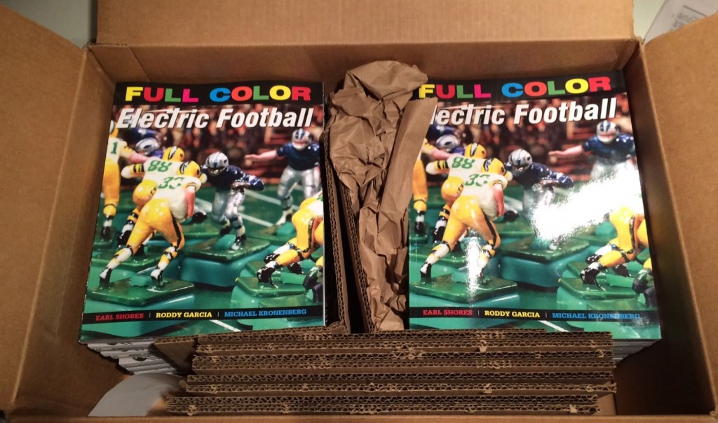 Box of Full Color Electric Football Books
