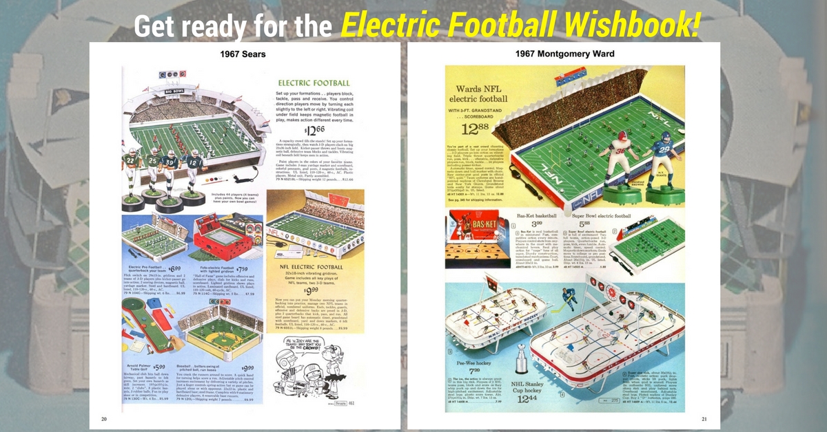 <img alt="1967 two page spread from the Electric Football Wishbook">