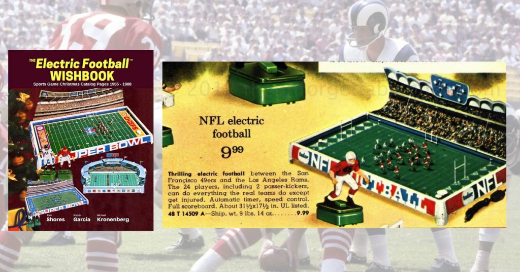 <img alt="Electric Football Wishbook 1968 Ward page with Rams vs 49ers">