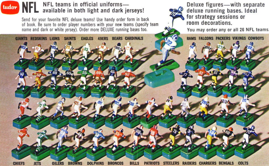 <img alt="Tudor 1971 Lineup of NFL teams">