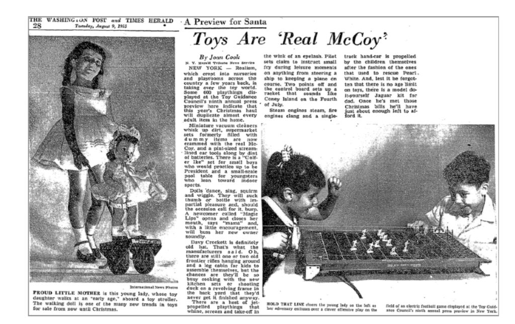 Tudor Electric Football in the Washington Post