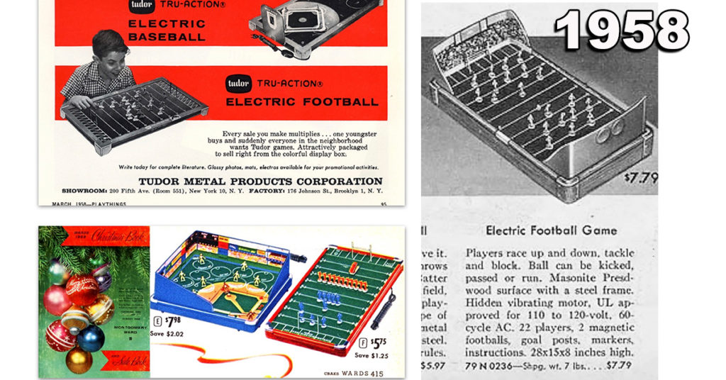 Electric Football 1958 Timeline spread