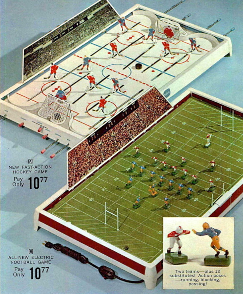 1962 GMC Christmas catalog with the Tudor No. 600 Electric Football game.