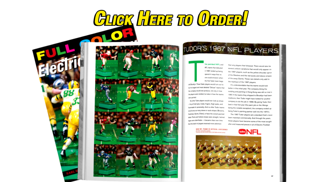 Full Color Electric Football Book Order Now Tab