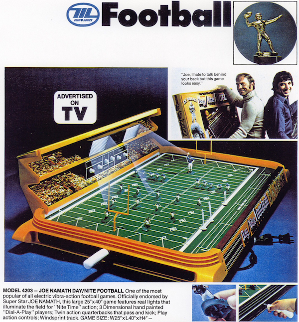 Electric Football 1973 Munro Joe Namath