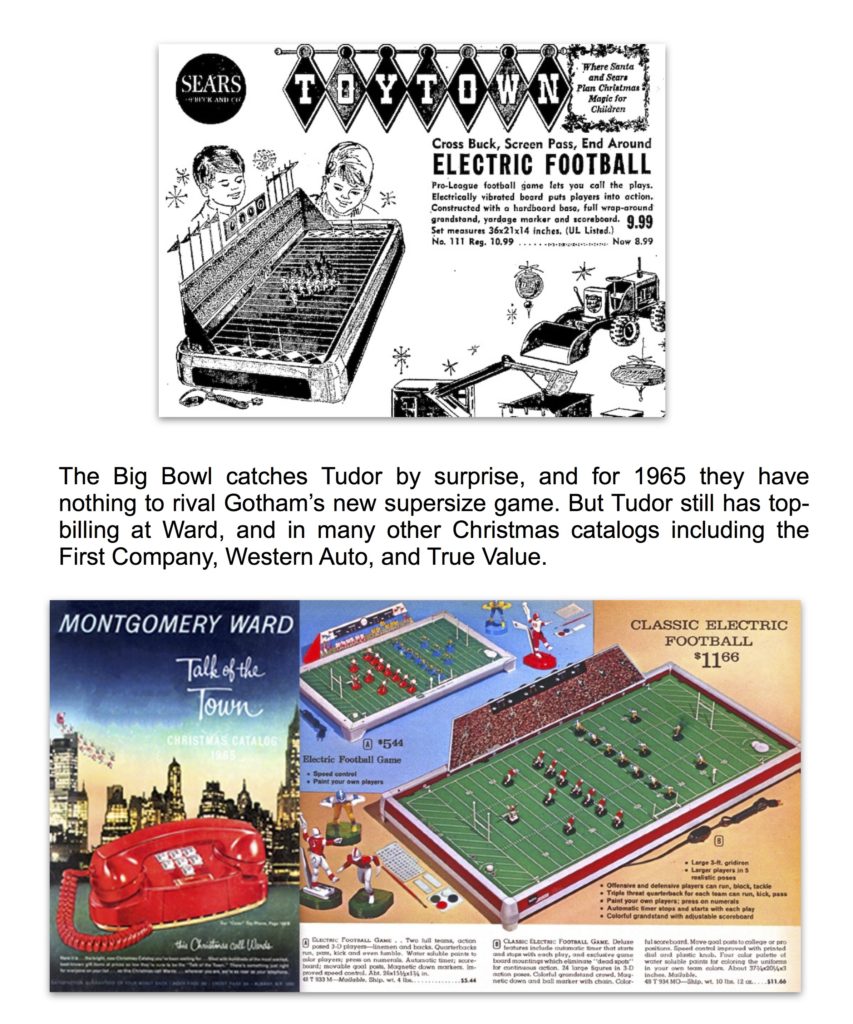 Electric Football in 1965 Tudor 