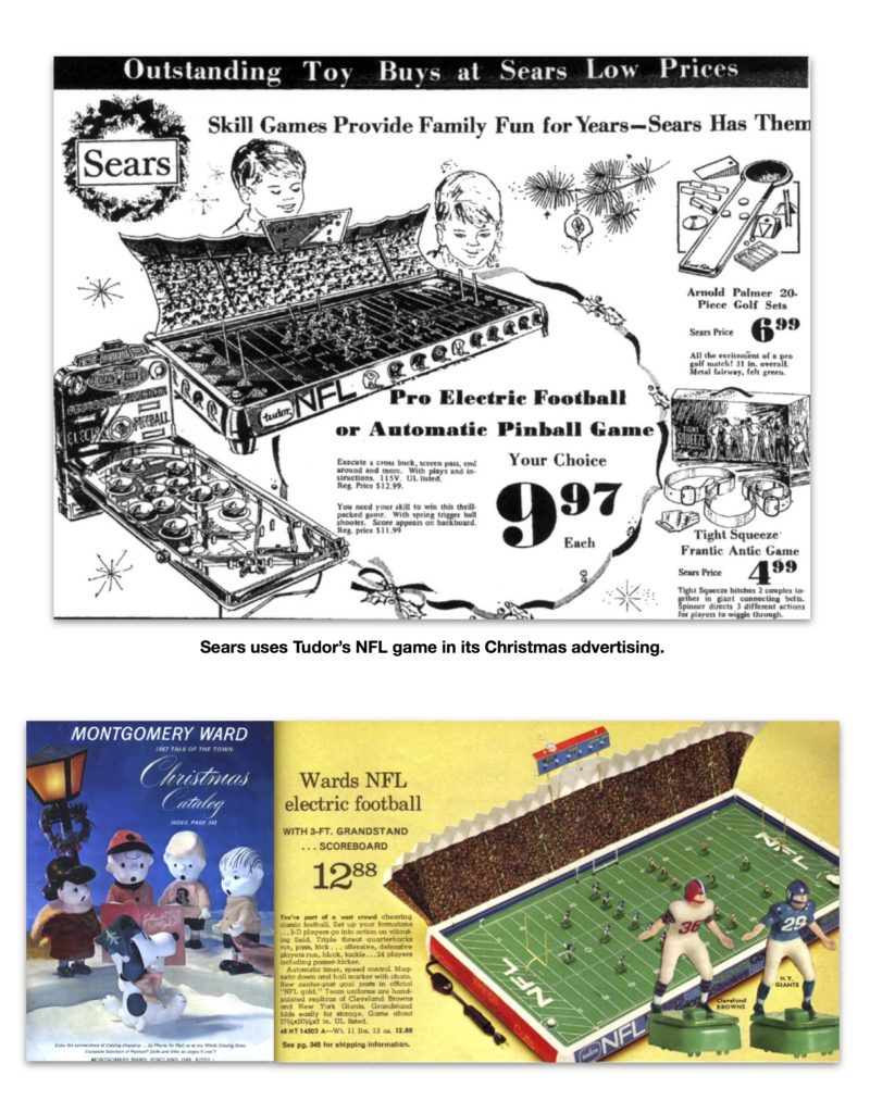 Electric Football 1967 Tudor Sears Ward Christmas