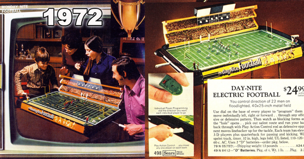 Electric Football Timeline 1972 Munro