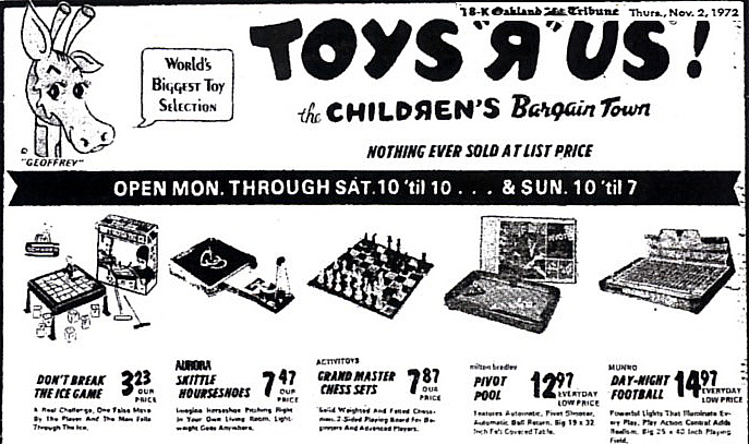 Electric Football 1972 Munro Day Nite was sold by Toys R Us