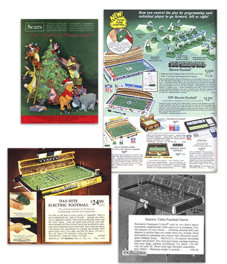 Electric Football 1972 Sears Christmas catalog