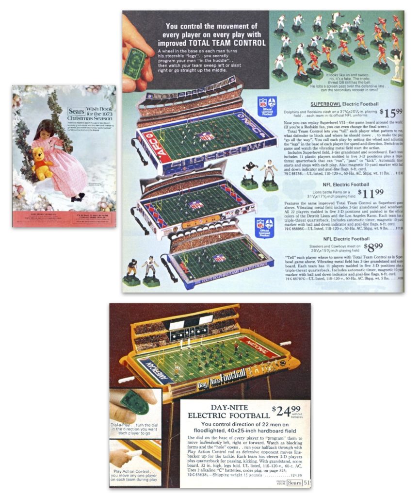 Electric Football 1973 Sears Tudor Christmas