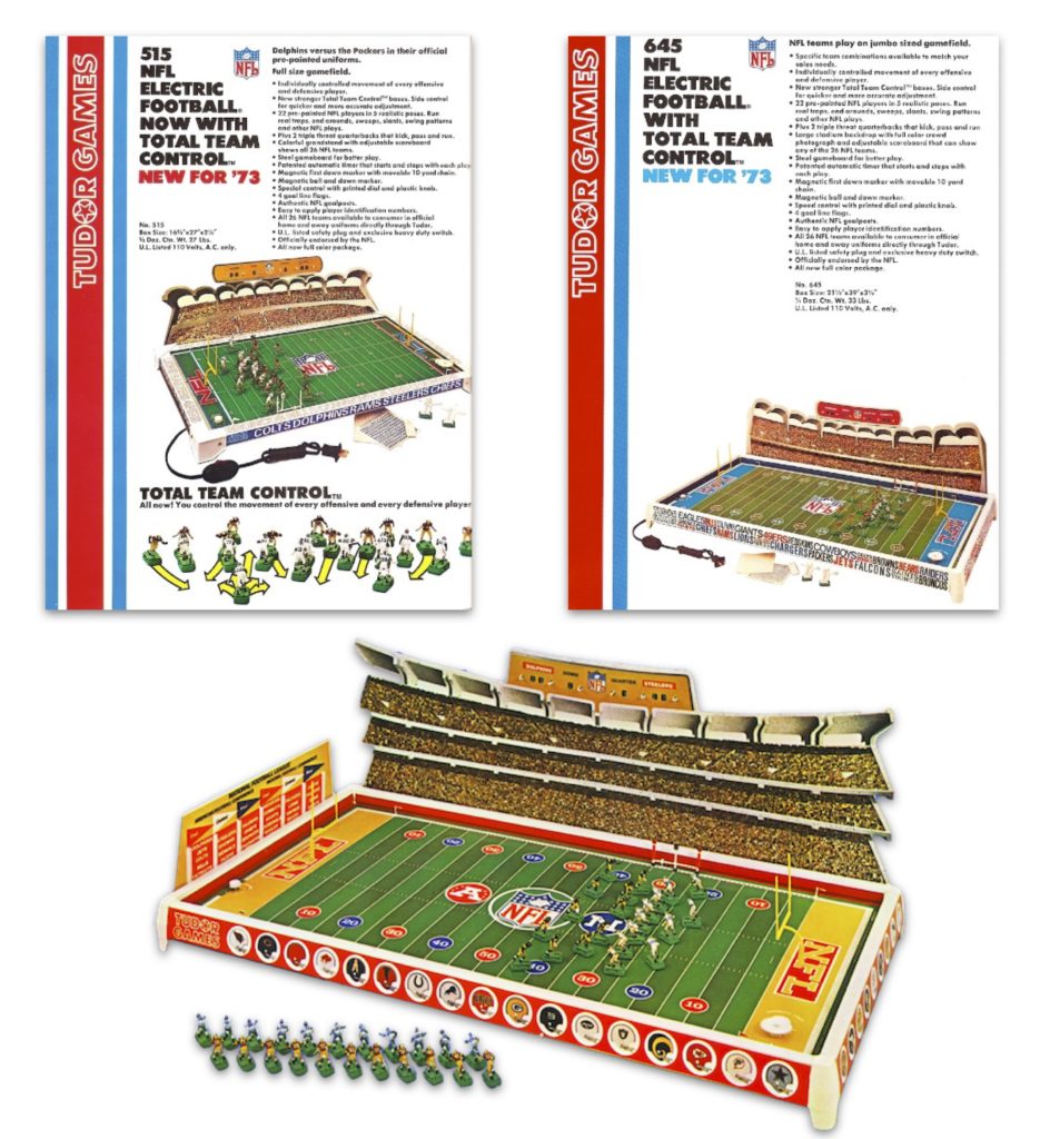 Electric Football 1973 Tudor Games line