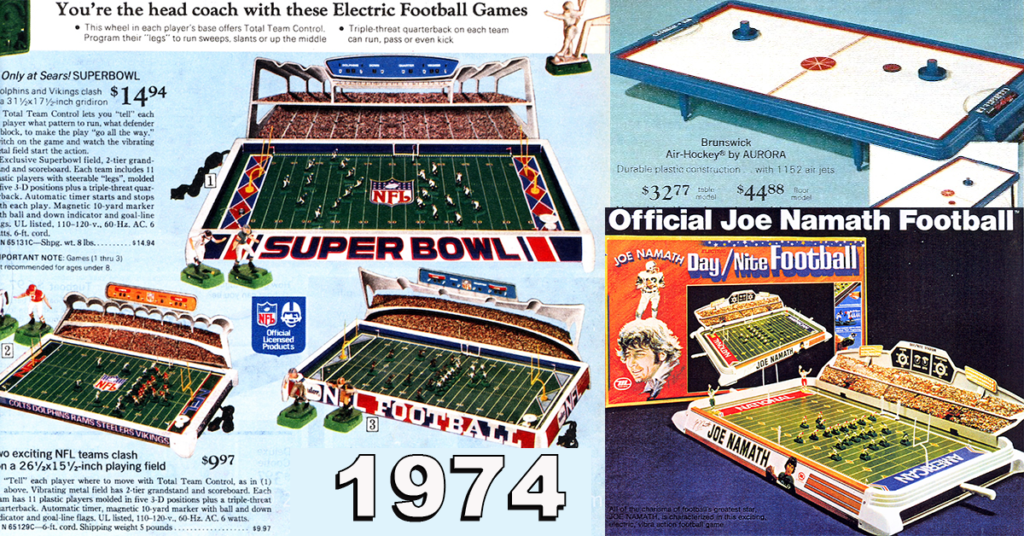 Electric Football Timeline 1974 Tudor Munro Brunswick