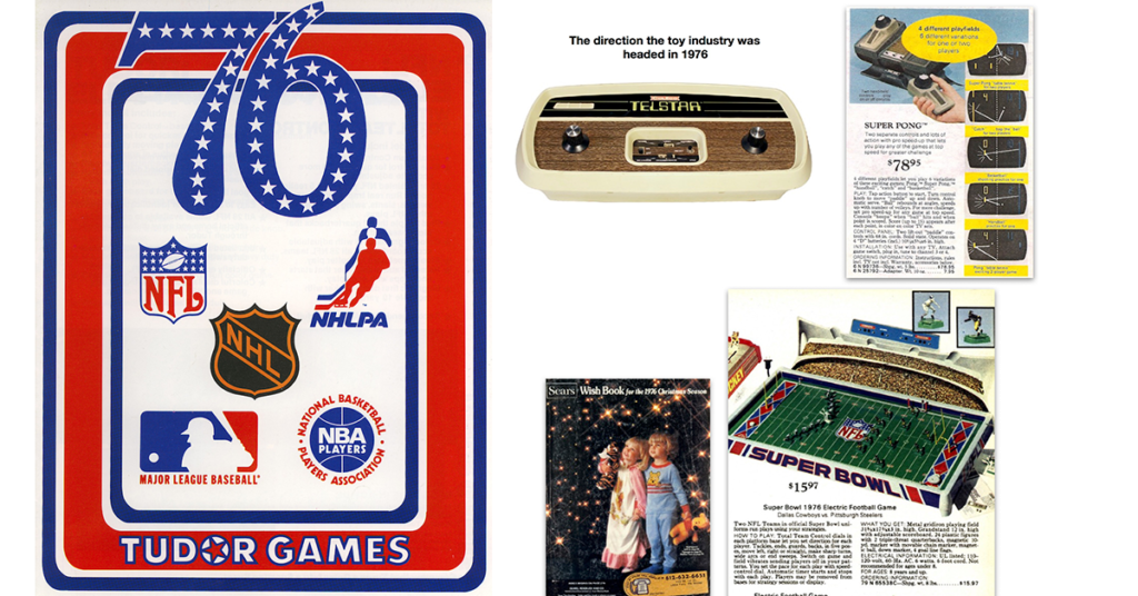 ELectric Football Timeline 1976 Tudor Sears Video games
