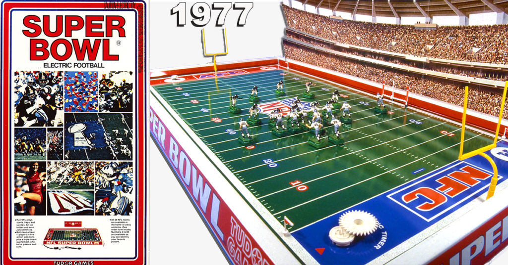 Electric Football Timeline 1977 Tudor Super Bowl game