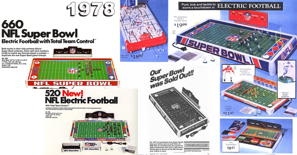 Electric Football Timeline 1979 Tudor 